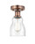 Innovations - 616-1F-AC-G394 - One Light Semi-Flush Mount - Edison - Antique Copper