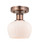 Innovations - 616-1F-AC-G91 - One Light Semi-Flush Mount - Edison - Antique Copper
