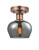 Innovations - 616-1F-AC-G93 - One Light Semi-Flush Mount - Edison - Antique Copper