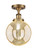Innovations - 616-1F-BB-G208-8 - One Light Semi-Flush Mount - Edison - Brushed Brass