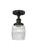 Innovations - 616-1F-BK-G302 - One Light Semi-Flush Mount - Edison - Matte Black