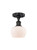 Innovations - 616-1F-BK-G91 - One Light Semi-Flush Mount - Edison - Matte Black
