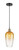 Innovations - 616-1P-BAB-G484-7AM - One Light Mini Pendant - Edison - Black Antique Brass