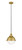 Innovations - 616-1PH-BB-HFS-84-BB - One Light Mini Pendant - Edison - Brushed Brass