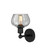 Edison One Light Wall Sconce (616-1W-BK-G92)
