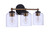 Craftmade - 18719FBSB3 - Three Light Vanity - Coppa - Flat Black/Satin Brass