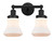 Innovations - 616-2W-BK-G191 - Two Light Bath Vanity - Edison - Matte Black