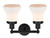 Edison Two Light Bath Vanity (616-2W-BK-G191)