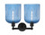 Edison Two Light Bath Vanity (616-2W-BK-G559-8BL)