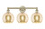 Innovations - 616-3W-AB-G128-8 - Three Light Bath Vanity - Edison - Antique Brass