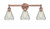 Innovations - 616-3W-AC-G275 - Three Light Bath Vanity - Edison - Antique Copper