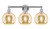 Innovations - 616-3W-PC-G128-8 - Three Light Bath Vanity - Edison - Polished Chrome
