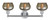 Edison Three Light Bath Vanity (616-3W-PC-G96)