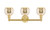 Edison Three Light Bath Vanity (616-3W-SG-G128-6)