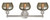 Edison Three Light Bath Vanity (616-3W-SN-G96)