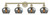 Innovations - 616-4W-AB-G93 - Four Light Bath Vanity - Edison - Antique Brass