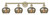 Innovations - 616-4W-AB-G96 - Four Light Bath Vanity - Edison - Antique Brass