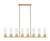 Innovations - 617-8I-BB-G617-8SCL - Eight Light Linear Pendant - Downtown Urban - Brushed Brass
