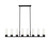 Innovations - 617-8I-BK-G617-8SWH - Eight Light Linear Pendant - Downtown Urban - Matte Black