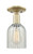 Innovations - 716-1C-AB-G2511 - One Light Semi-Flush Mount - Arcadia - Antique Brass