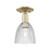 Innovations - 716-1C-AB-G382 - One Light Semi-Flush Mount - Arcadia - Antique Brass