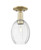 Innovations - 716-1C-AB-G459-6CL - One Light Semi-Flush Mount - Arcadia - Antique Brass