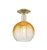 Innovations - 716-1C-AB-G483-8AM - One Light Semi-Flush Mount - Arcadia - Antique Brass