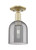 Innovations - 716-1C-AB-G558-6SM - One Light Semi-Flush Mount - Arcadia - Antique Brass