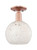 Innovations - 716-1C-AC-G1216-8WM - One Light Semi-Flush Mount - Arcadia - Antique Copper