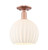Innovations - 716-1C-AC-G1217-10WV - One Light Semi-Flush Mount - Arcadia - Antique Copper