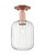 Innovations - 716-1C-AC-G460-7CL - One Light Semi-Flush Mount - Arcadia - Antique Copper