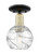 Innovations - 716-1C-BAB-G1213-6CL - One Light Semi-Flush Mount - Arcadia - Black Antique Brass