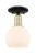 Innovations - 716-1C-BAB-G121-6 - One Light Semi-Flush Mount - Arcadia - Black Antique Brass