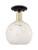 Innovations - 716-1C-BAB-G1216-8WM - One Light Semi-Flush Mount - Arcadia - Black Antique Brass