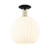 Innovations - 716-1C-BAB-G1217-12WV - One Light Semi-Flush Mount - Arcadia - Black Antique Brass