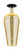 Innovations - 716-1C-BAB-G456-8ME - One Light Semi-Flush Mount - Arcadia - Black Antique Brass