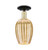 Innovations - 716-1C-BAB-G457-6ME - One Light Semi-Flush Mount - Arcadia - Black Antique Brass