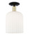 Innovations - 716-1C-BAB-G559-8GWH - One Light Semi-Flush Mount - Arcadia - Black Antique Brass