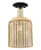 Innovations - 716-1C-BAB-G559-8ME - One Light Semi-Flush Mount - Arcadia - Black Antique Brass