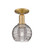 Innovations - 716-1C-BB-G1213-6SM - One Light Semi-Flush Mount - Arcadia - Brushed Brass