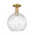 Innovations - 716-1C-BB-G1215-10 - One Light Semi-Flush Mount - Arcadia - Brushed Brass