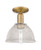 Innovations - 716-1C-BB-G422 - One Light Semi-Flush Mount - Arcadia - Brushed Brass