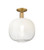 Innovations - 716-1C-BB-G481-10OP - One Light Semi-Flush Mount - Arcadia - Brushed Brass