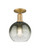 Innovations - 716-1C-BB-G483-8SL - One Light Semi-Flush Mount - Arcadia - Brushed Brass