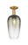 Innovations - 716-1C-BB-G484-7SL - One Light Semi-Flush Mount - Arcadia - Brushed Brass