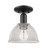 Innovations - 716-1C-BK-G422 - One Light Semi-Flush Mount - Arcadia - Matte Black