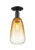Innovations - 716-1C-BK-G480-6AM - One Light Semi-Flush Mount - Arcadia - Matte Black