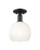 Innovations - 716-1C-BK-G483-8OP - One Light Semi-Flush Mount - Arcadia - Matte Black