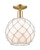 Innovations - 716-1C-CB-G121-10RW - One Light Semi-Flush Mount - Arcadia - Champagne Bronze