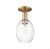 Innovations - 716-1C-CB-G459-6CL - One Light Semi-Flush Mount - Arcadia - Champagne Bronze